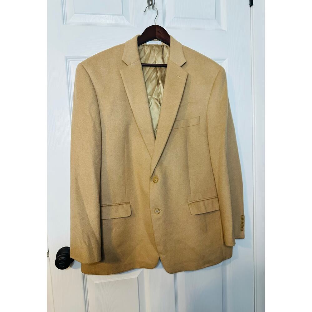 Lauren Ralph Lauren 100% Camel Hair Blazer Mens 46R Tan Sport Coat Canada